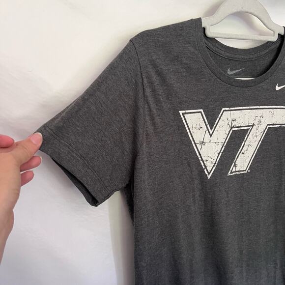 Nike Virginia Tech Vt Hokies Mens T-Shirt Sz XL Collegiate Street Norm Slim Fit - Picture 3 of 11
